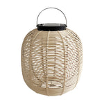 Artisan Solar Wicker Lantern with Warm LED Glow for Outdoor Living