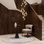 Luxury Linear LED Staircase Chandelier in Gold Aluminum