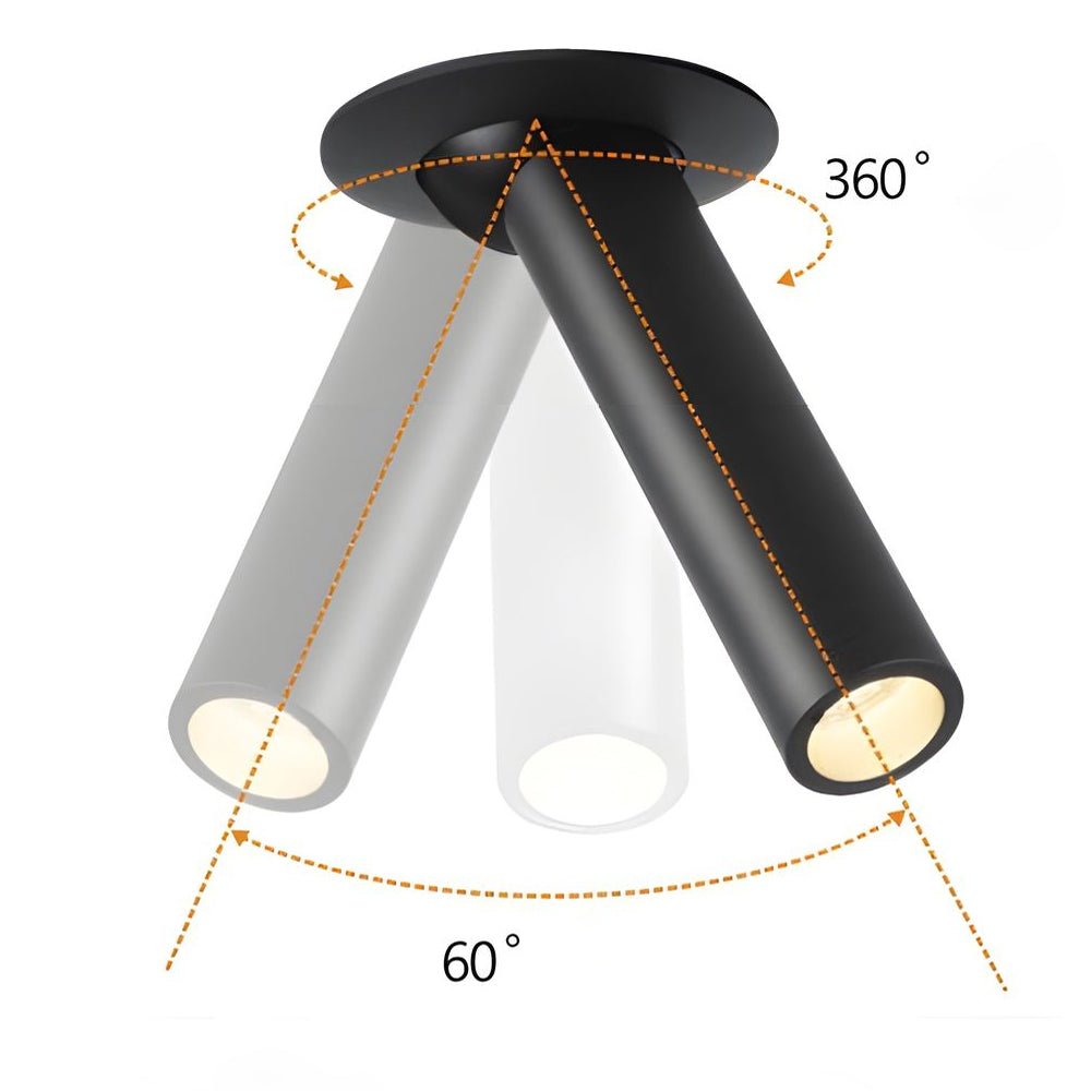 Modern LED Surface Spotlight with Rotatable Cylindrical Design