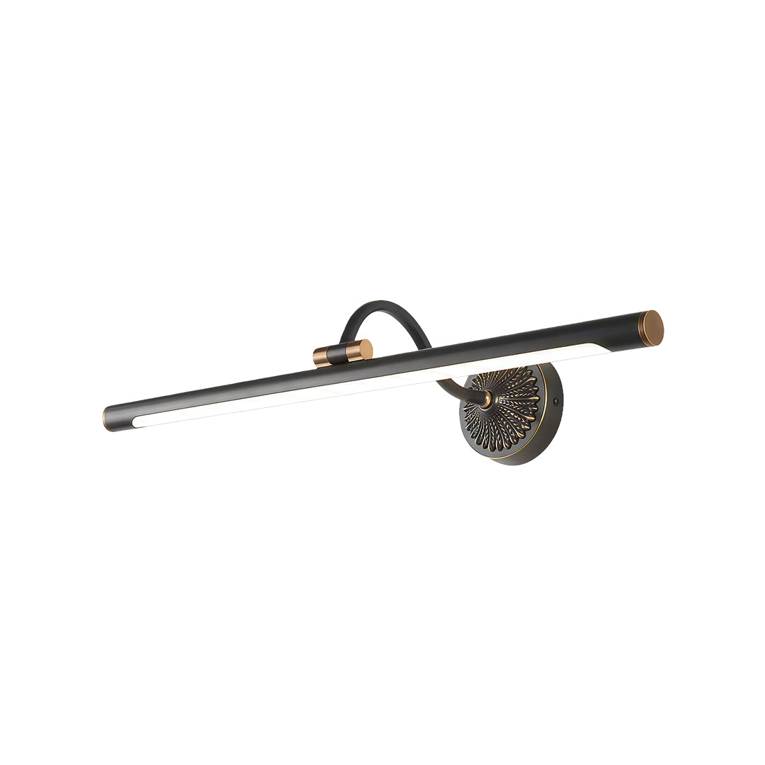 American Retro LED Vanity Light for Bathroom Mirror, Brass & Copper
