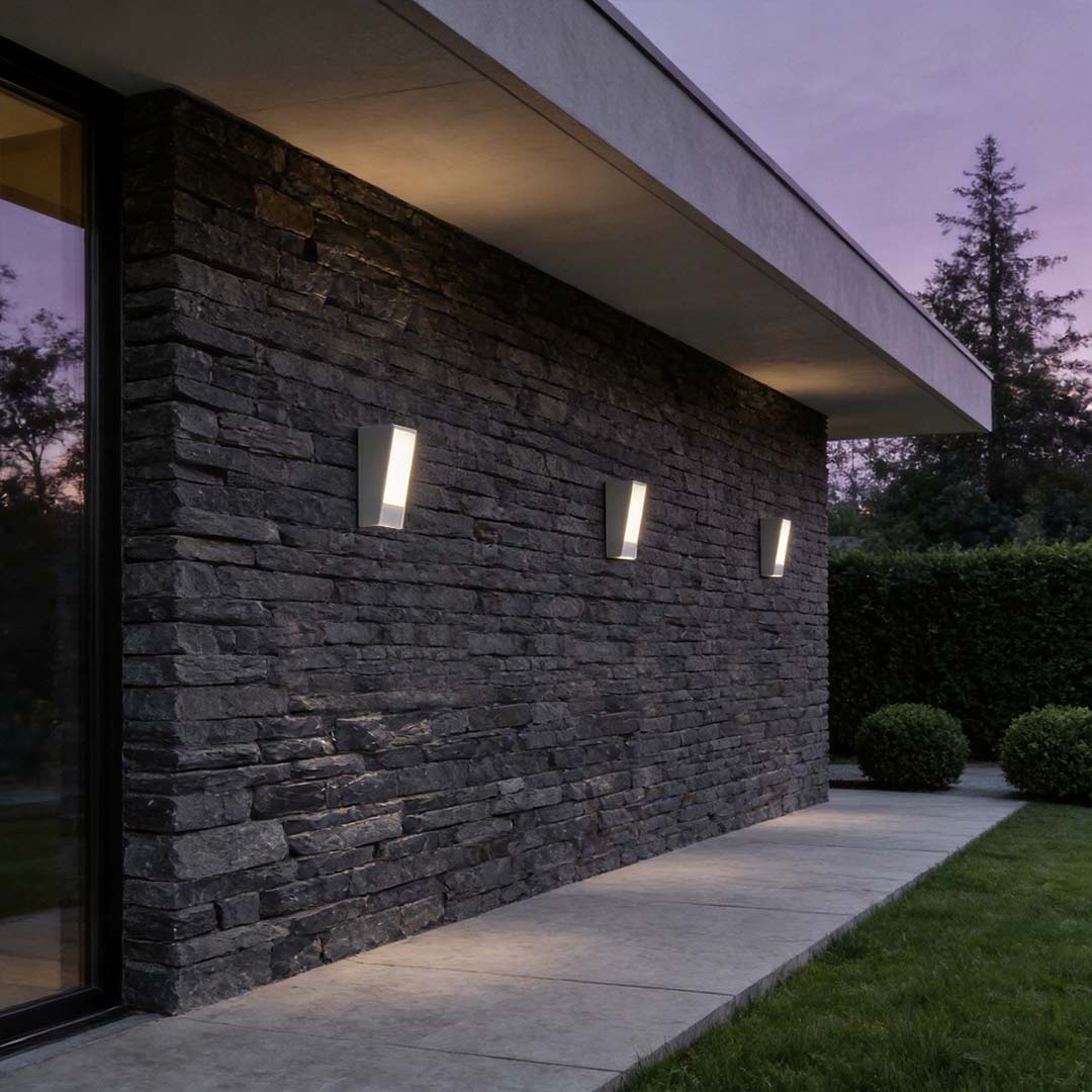 Modern Outdoor Wall Sconce with Motion Sensor, IP65 Waterproof Aluminum LED Light