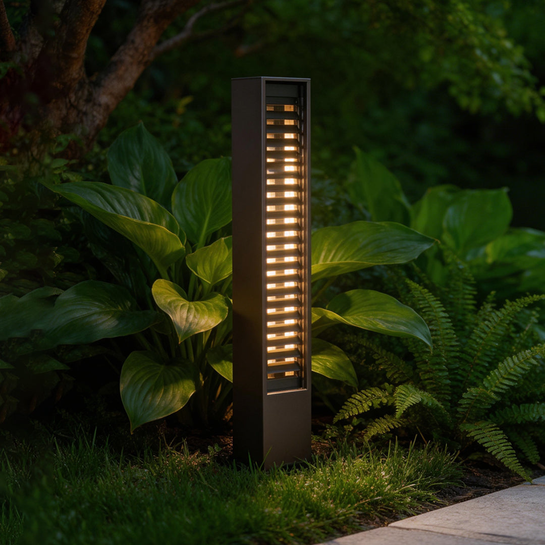 Modern LED Bollard Light for Pathways and Gardens, Warm White 3000K