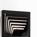 Modern Outdoor Wall Sconce in Black Stainless Steel