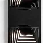 Modern Outdoor Wall Sconce in Black Stainless Steel