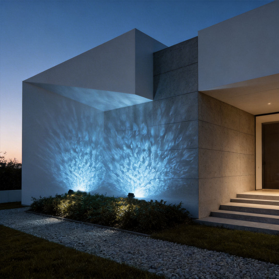 Outdoor Water Ripple Spotlights – Modern Architectural Landscape Lighting