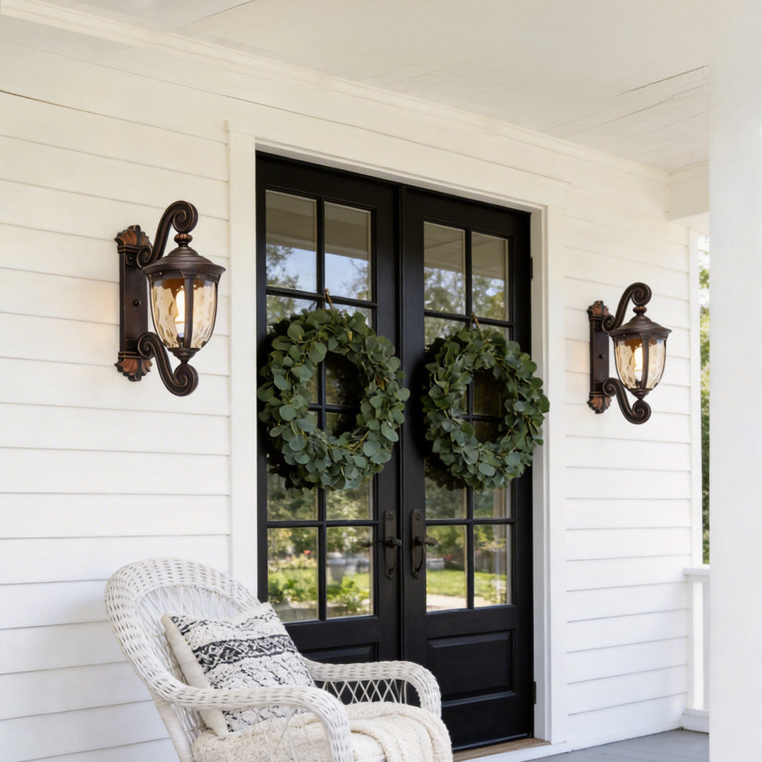 American Lantern Outdoor Wall Sconce with Warm LED Glow