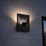 Modern Outdoor Wall Sconce in Black Stainless Steel