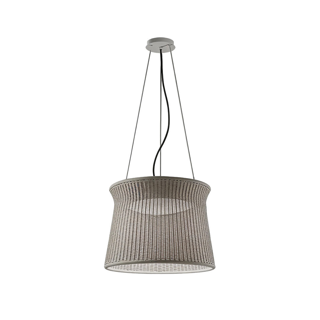 Nordic Woven Rattan Pendant Light with Adjustable Cord, Natural Minimalist Ceiling Lamp