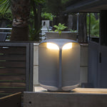Modern Outdoor Bollard Light in Black or Gray | IP65 Waterproof Aluminum Landscape Lamp
