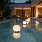 Lunar Acrylic LED Landscape Light – Modern Outdoor Garden Sphere