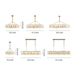 Aurelia Cloud Stone LED Chandelier in Copper | Modern Luxury Ceiling Light