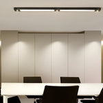 Linear LED Pendant Light in Matte Black for Modern Interiors