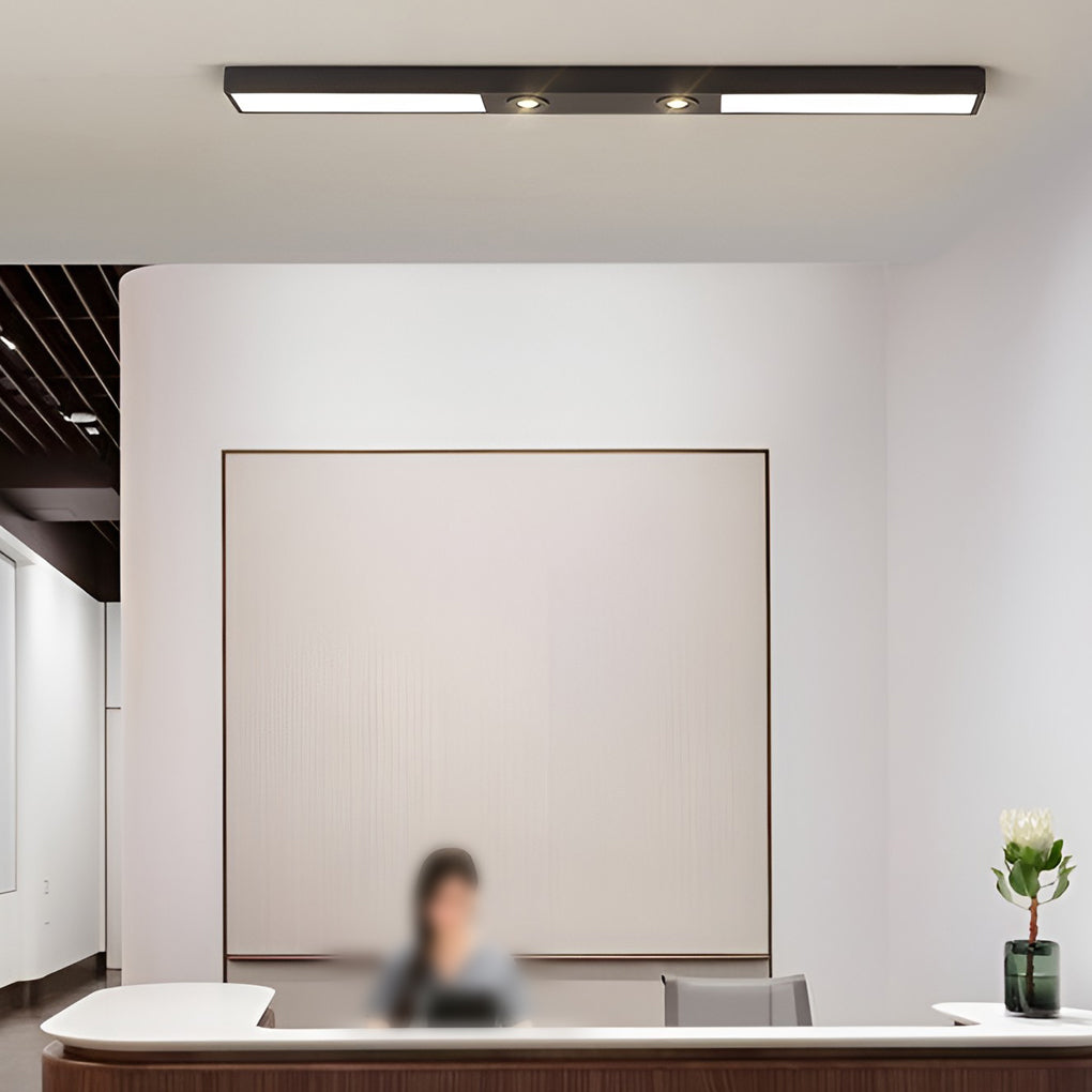 Linear LED Pendant Light in Matte Black for Modern Interiors
