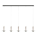 Lumière Cristalline Chandelier in Terracotta Gold with Pearl Black Crystal