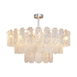 Aurelia Mid-Century Modern Copper Glass Chandelier