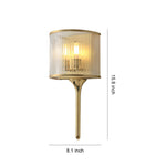 Aurelia Brass & Glass Wall Sconce – Modern Minimalist Lighting