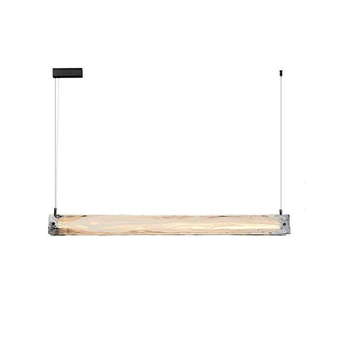 Italian Minimalist Glass Pendant Light for Kitchen Island