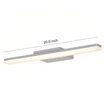 Lumina White LED Vanity Light — Minimalist Acrylic Wall Sconce for Modern Bathrooms