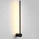 Linear LED Wall Sconce in Black or Gold – Ultra-Thin Nordic Design
