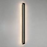 Linear LED Wall Sconce in Black Iron with Acrylic Diffuser