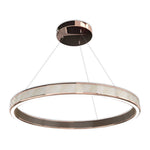 Aurelia Round LED Chandelier in Champagne Gold for Modern Interiors