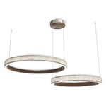 Aurelia Round LED Chandelier in Champagne Gold for Modern Interiors