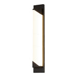 Modern Minimalist Outdoor Linear Wall Light in Sand-Black Stainless Steel