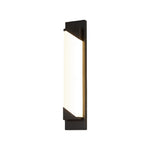 Modern Minimalist Outdoor Linear Wall Light in Sand-Black Stainless Steel