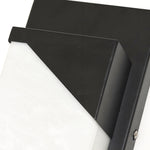 Modern Minimalist Outdoor Linear Wall Light in Sand-Black Stainless Steel