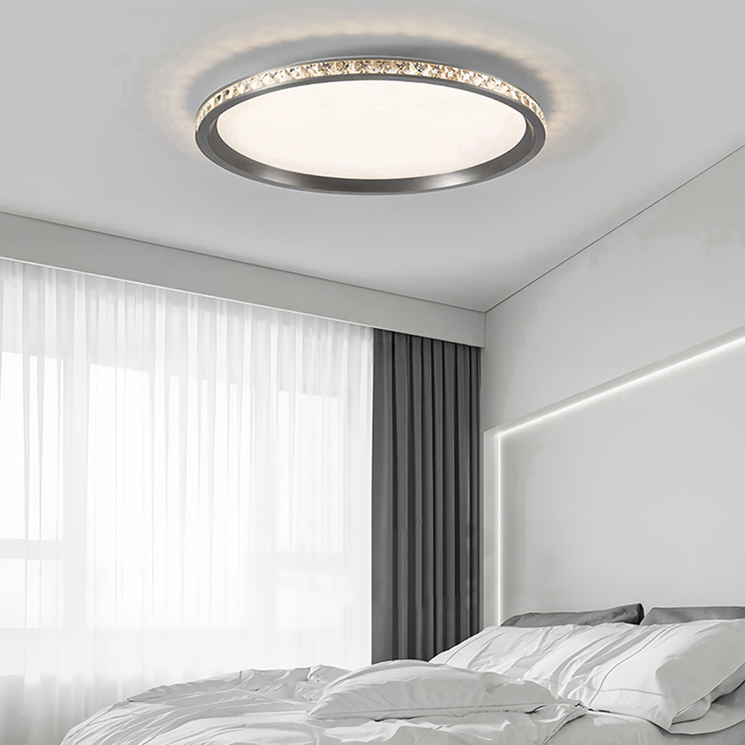 Lumina Round Flush Mount LED Ceiling Light in Minimalist Aluminum