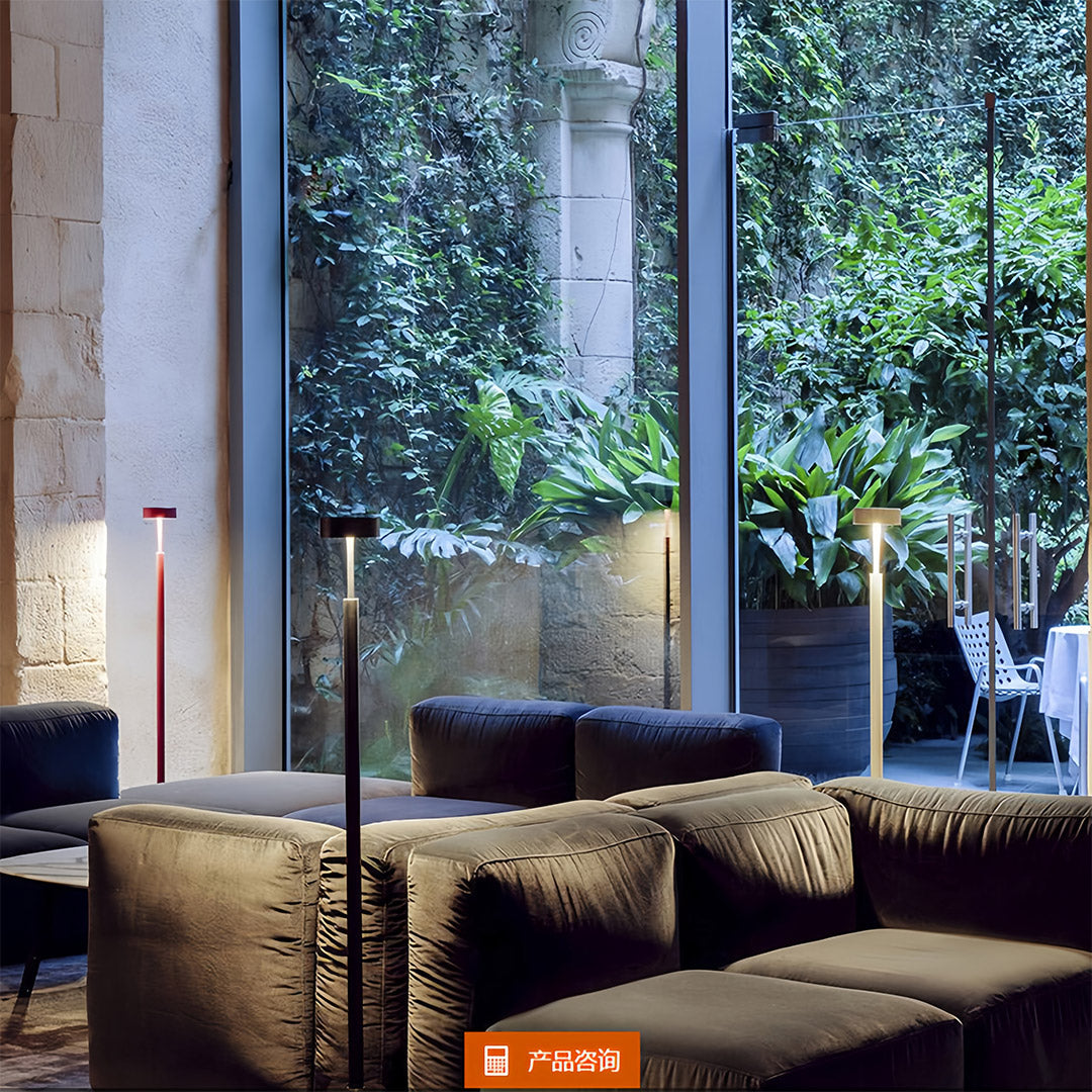 Petite Floor Lamp with Dimmable LED Reading Light, Modern Minimalist Pole Lamp