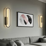 Modern Minimalist Oval LED Wall Sconce with Warm Ambient Glow