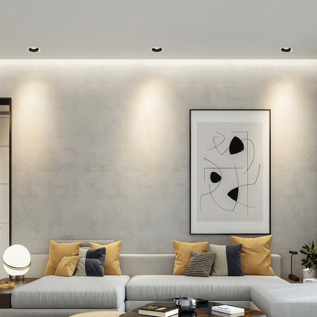 Recessed LED Downlight with Anti-Glare Aluminum Trim