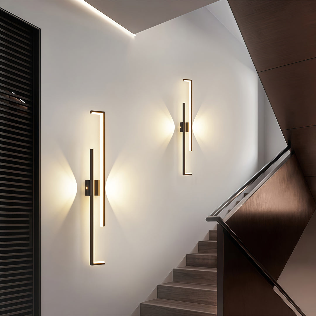 Linear LED Wall Sconce in Iron with Adjustable Color Temperature