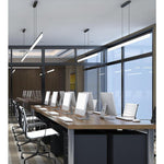 Linear LED Pendant Light in Aluminum and Acrylic for Modern Interiors
