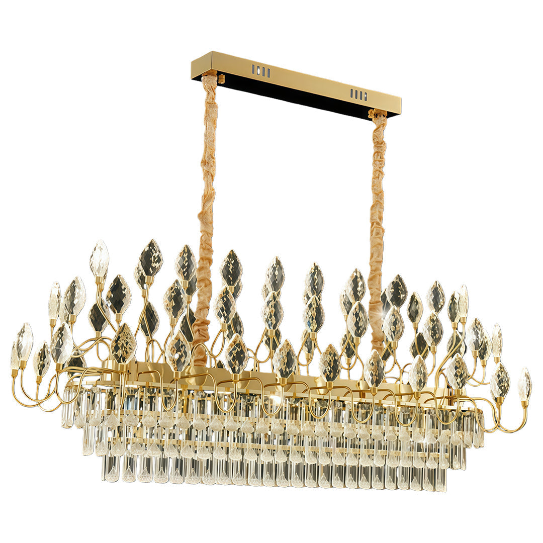 Lumière Cristal LED Chandelier in Gold French Style
