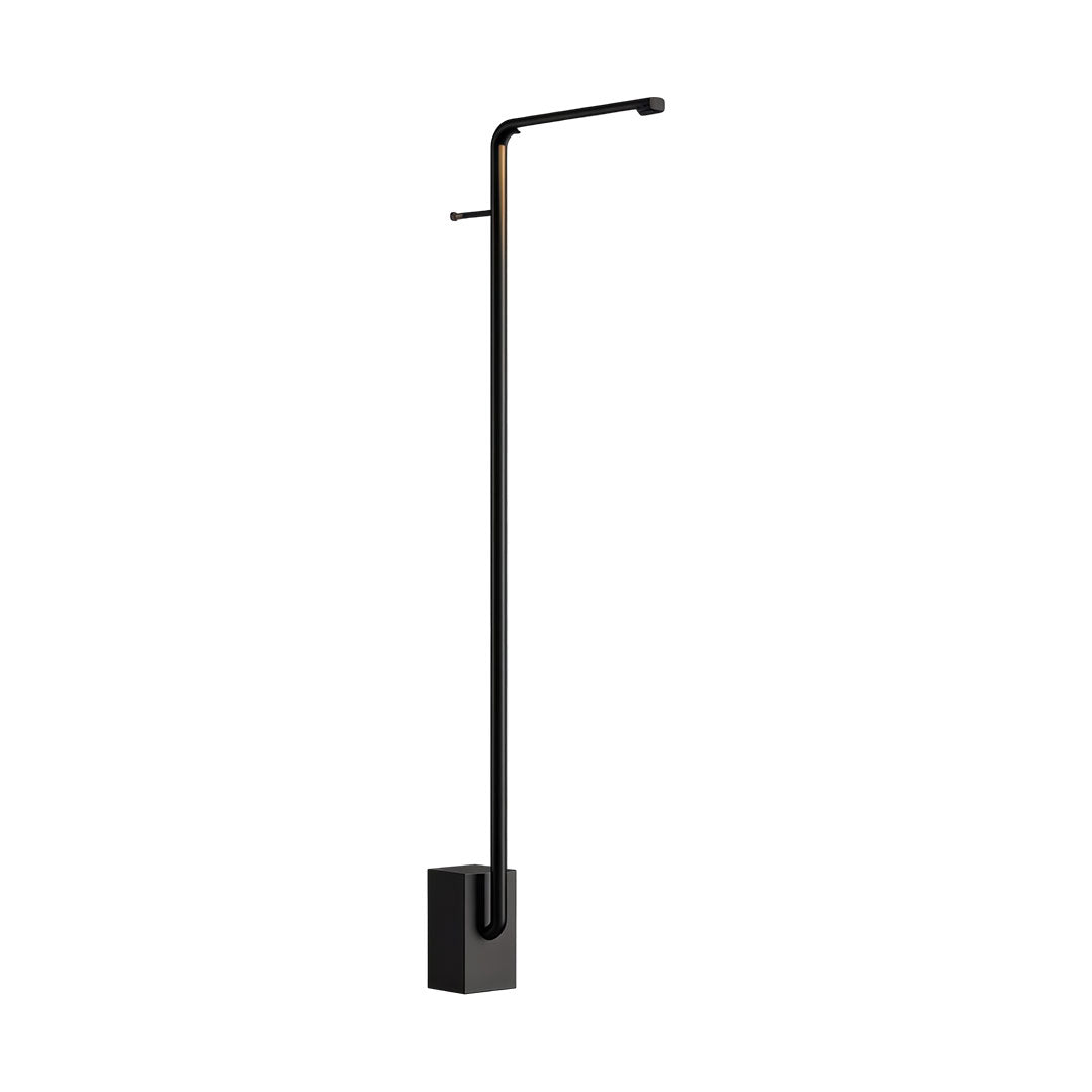 Linear Outdoor Wall Sconce in Black Stainless Steel with Warm LED