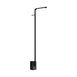 Linear Outdoor Wall Sconce in Black Stainless Steel with Warm LED