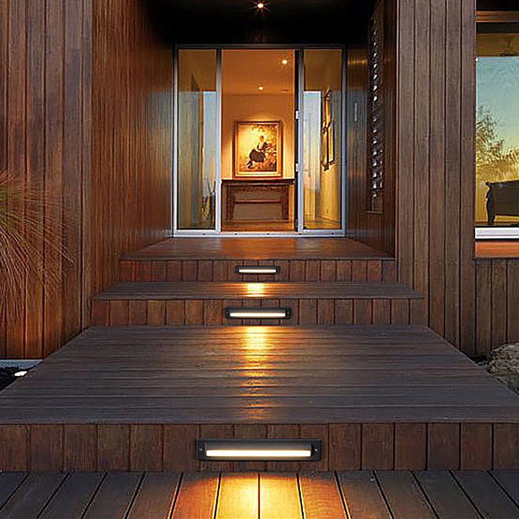 Long Strip Embedded Wall Light Corner Lights For Outdoor Garden Steps