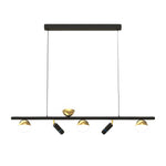 Nordic Linear LED Pendant Light with 3-Step Dimming for Modern Dining Spaces
