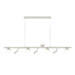 Nordic Linear LED Pendant Light with 3-Step Dimming for Modern Dining Spaces