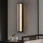 Aurelia Crystal Wall Sconce in Black Stainless Steel