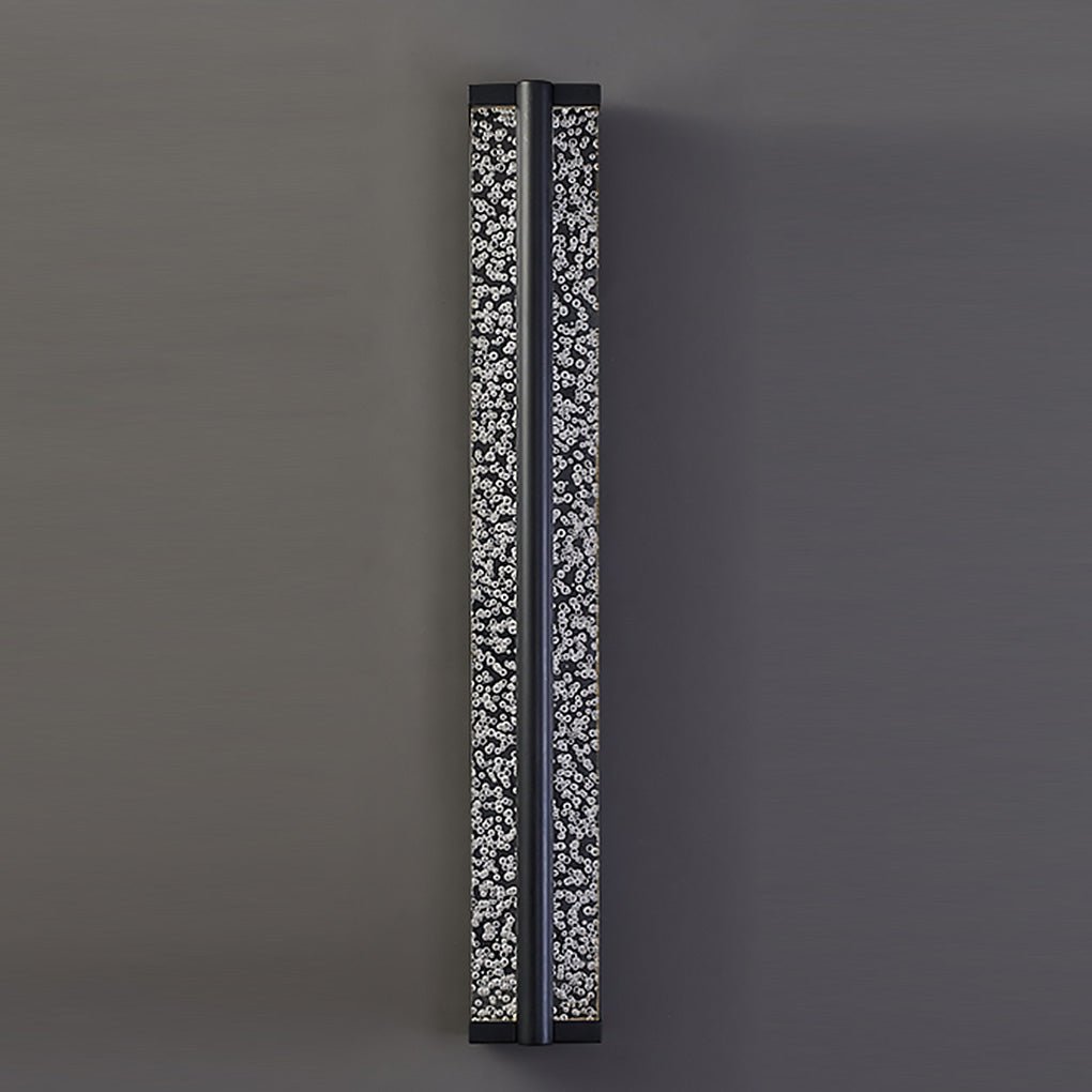 Aurelia Crystal Wall Sconce in Black Stainless Steel