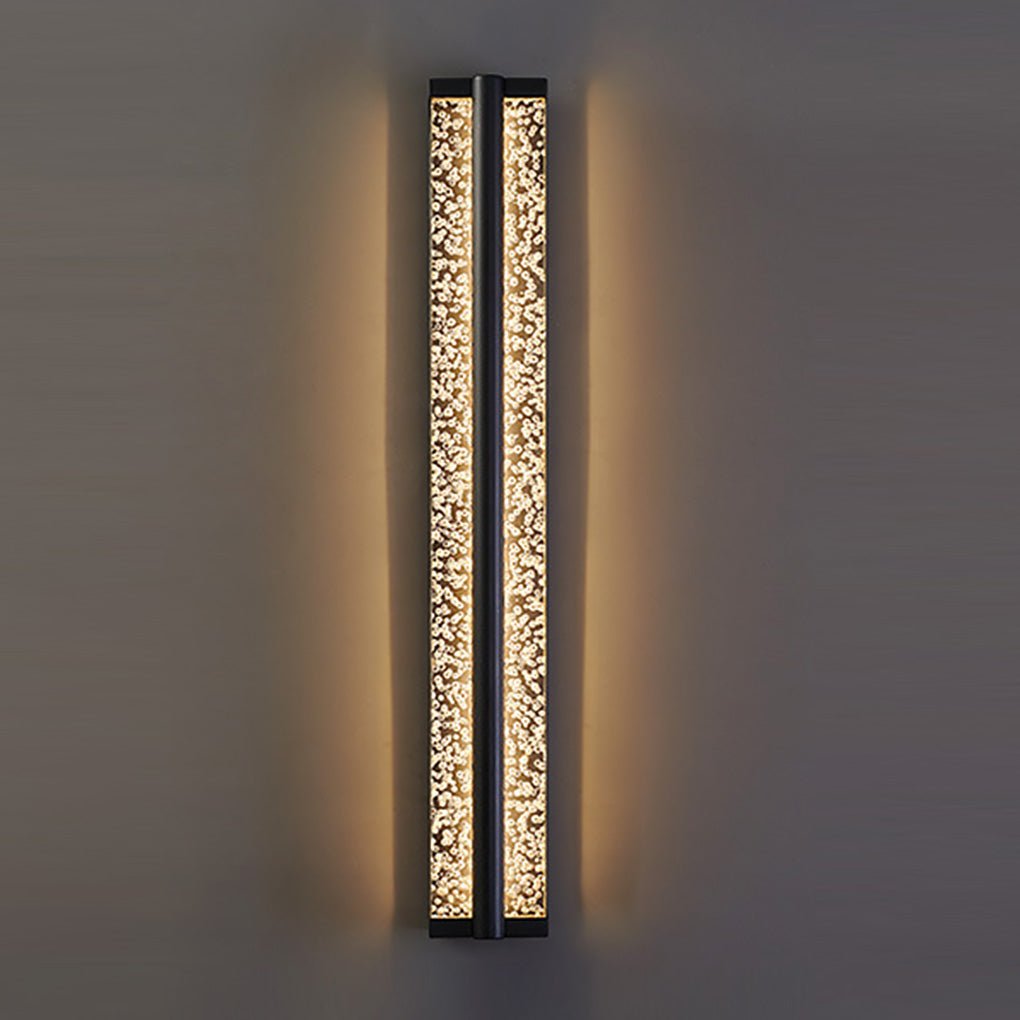 Aurelia Crystal Wall Sconce in Black Stainless Steel