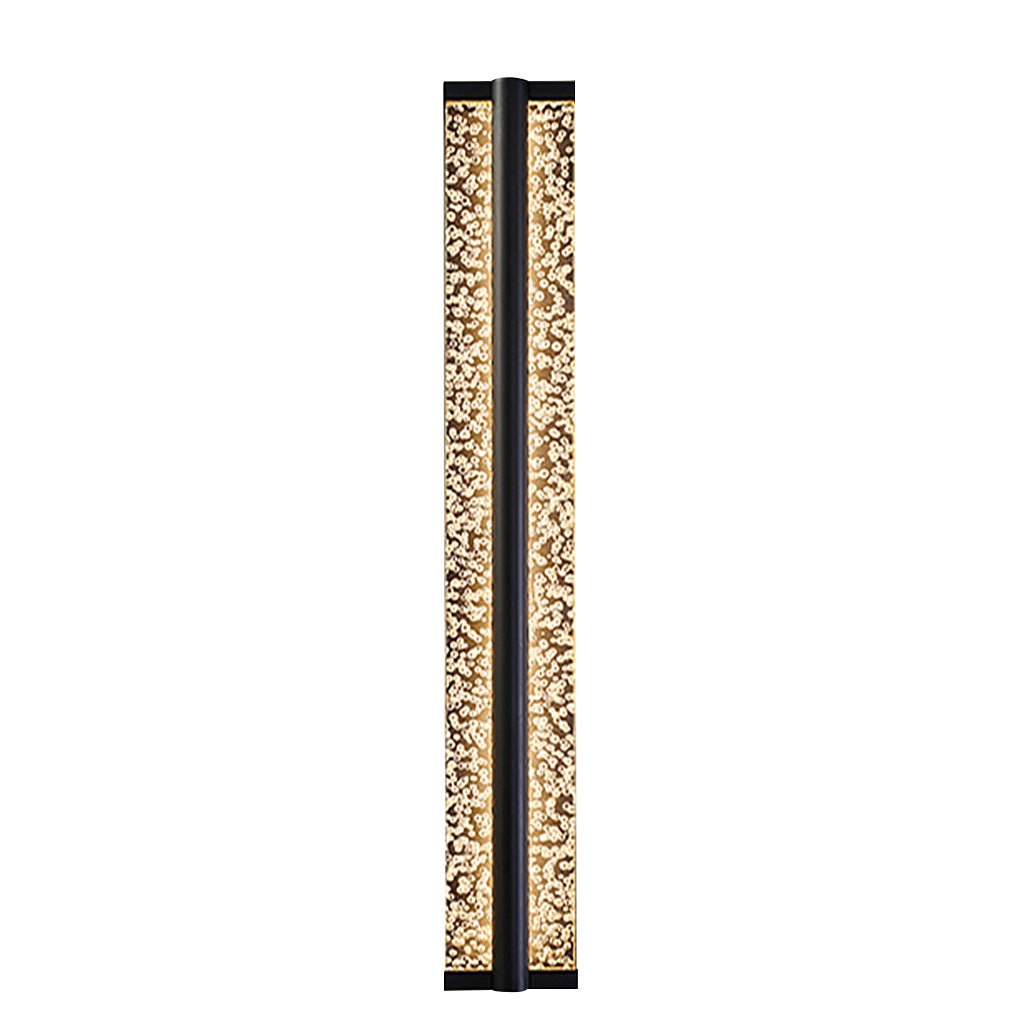 Aurelia Crystal Wall Sconce in Black Stainless Steel