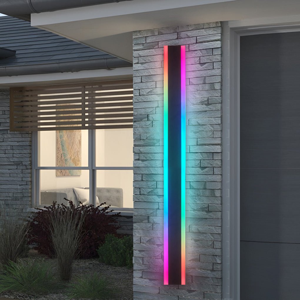 Luma Linear RGB LED Outdoor Wall Light in Stainless Steel