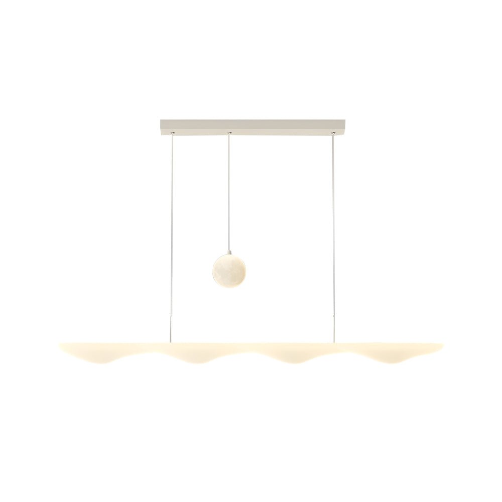 Lumière Blanche Wave LED Chandelier with Three-Step Dimming