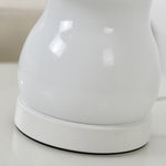 Mushroom LED Table Lamp with Glass Shade and Iron Base