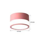 Modern Minimalist Round Flush Mount Ceiling Light with Acrylic Shade