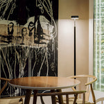 Petite Floor Lamp with Dimmable LED Reading Light, Modern Minimalist Pole Lamp